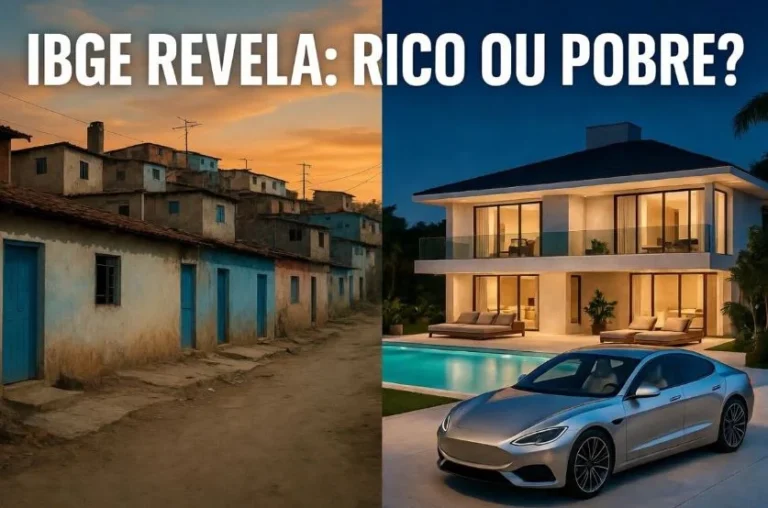 IBGE revela se você é rico ou pobre