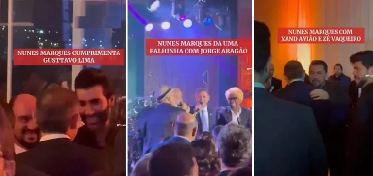 Posse de Nunes Marques no TSE termina com festa luxuosa e presença de artistas
