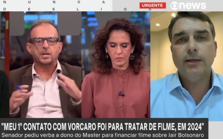Flávio na Globo News: ‘Vorcaro colocou dinheiro na Globo’; Assista