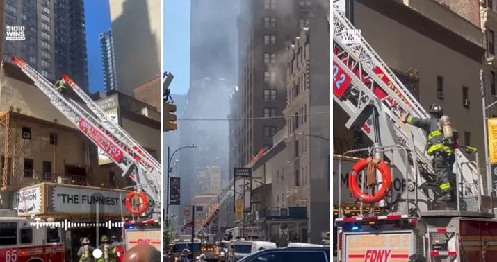 Incêndio atinge teatro da Broadway, em Nova York