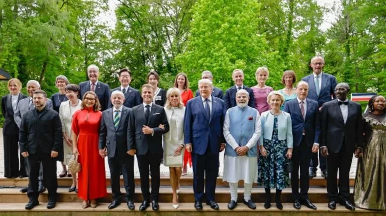 Trump não interage com Lula durante foto do G7