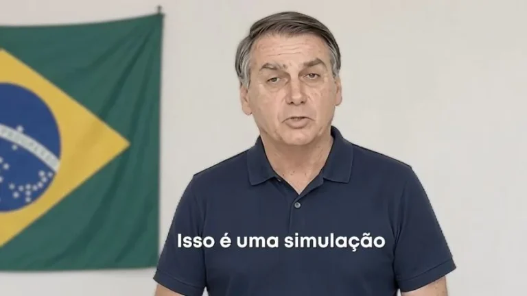 Vídeo com inteligência artificial de Bolsonaro é exibido em convenção de Flávio