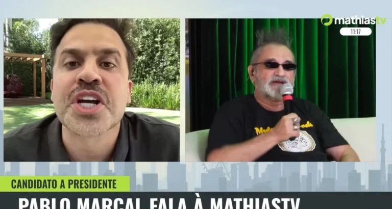Quebra-pau: Pablo Marçal e entrevistador batem-boca ao vivo durante sabatina