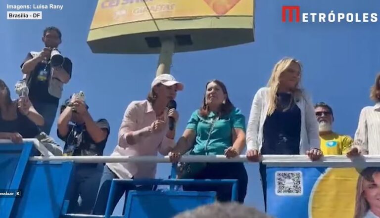 Michelle pede voto a Flávio e garante: ‘Bolsonaro estará de volta logo, logo’