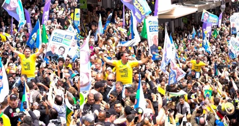 Histórico: Flávio refaz trajeto onde Bolsonaro foi atacado em Juiz de Fora
