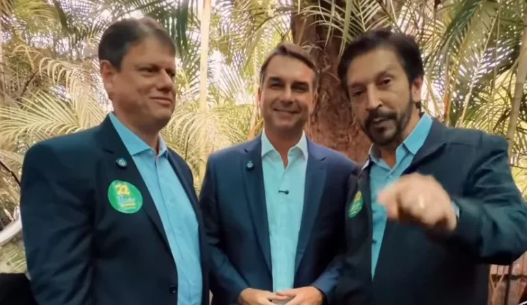 Flávio, Tarcísio e Nunes convocam para ato na Paulista no domingo (18)